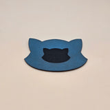 Teal Blue - Engraves Black - Leatherette Sheet – PU Material