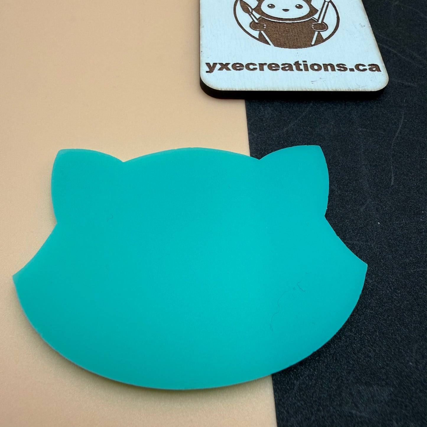 teal dual finish acrylic sheet sample 2