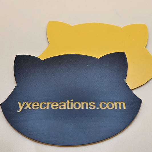 Two-Tone Engravable Acrylic - Dark Brown - Engraves Yellow