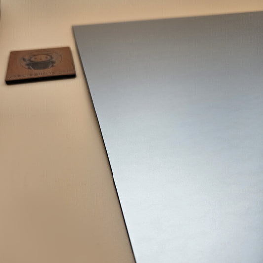 Two-Tone Engravable Acrylic - Light Gray - Engraves Black (view 2)