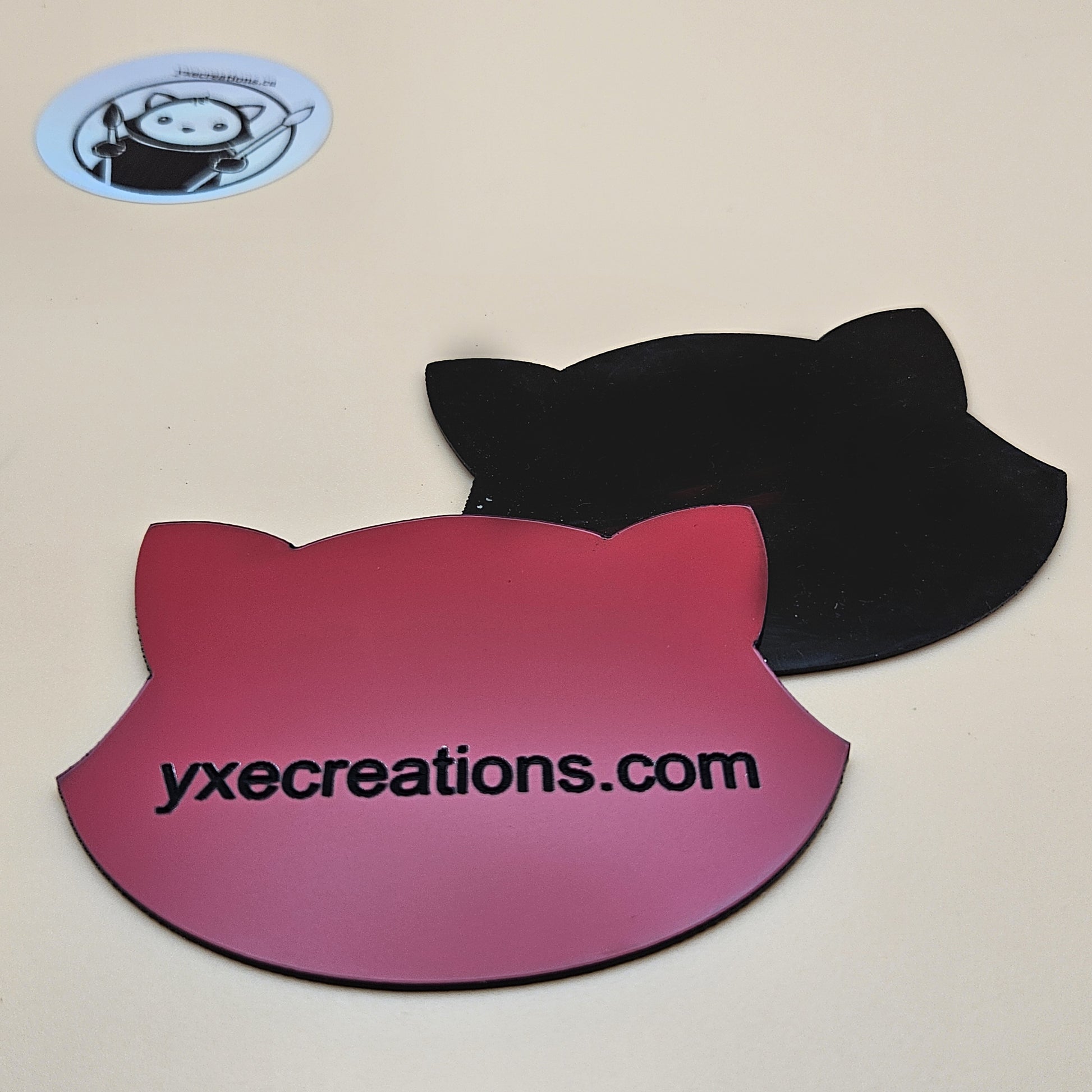 Two-Tone Engravable Acrylic - Red - Engraves Black