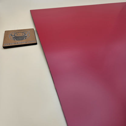 Two-Tone Engravable Acrylic - Red - Engraves Black (view 2)