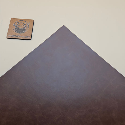 Walnut - Engraves Black - Glossy Leatherette Sheet – PU Material (view 2)