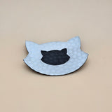 White / Engraves Black - Golf Texture - Leatherette Sheet - PU Material