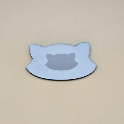 White - Engraves Silver - Leatherette Sheet – PU Material