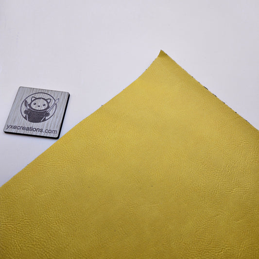 Yellow - Engraves Black - Leatherette Sheet – PU Material (view 2)
