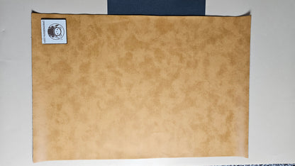 Yellow Ochre / Engraves Black - Matte Vintage - Leatherette Sheet - PU Material (view 3)